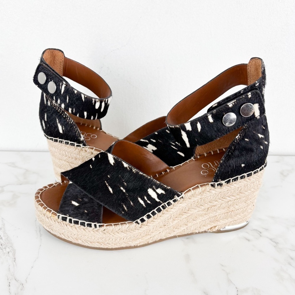 Franco Sarto Women’s Carma Wedge Espadrille Sandals Sz 7.5